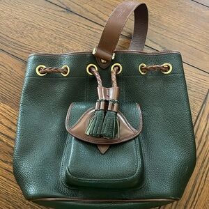 Gorgeous Vintage Pebbled AWL Dooney and Bourke Bucket Shoulder Bag
